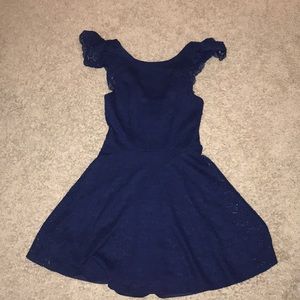 Wonderful Navy Lace Dress